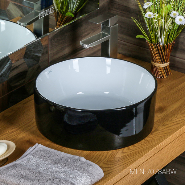 Раковина накладная (41х41) Melana 7078ABW-805