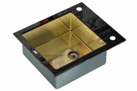 Кухонная мойка Zorg (60х51) GL-6051-BLACK-BRONZE