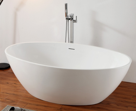 Акриловая ванна (175х100) ABBER AB9249 без гидромассажа, белый