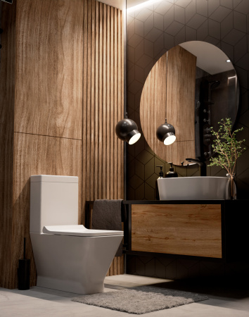 Чаша унитаза напольного безободковый  AQUAme AQM1005 (без бачка)