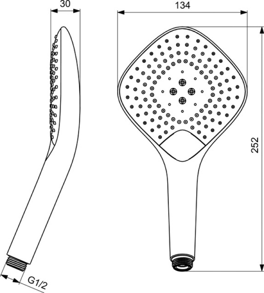 Ручной душ Ideal Standard Idealrain Evo Jet Diamond XL3 B1760AA
