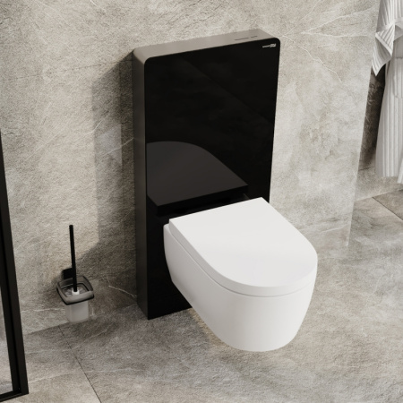 Пристенный модуль системы инсталляции для унитазов WasserKRAFT Naab 86TLT.040.SE.BL