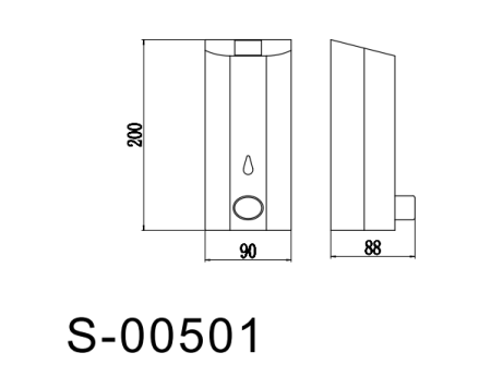 Дозатор для жидкого мыла 0,4 л Savol S-00501
