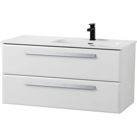 Тумба под раковину Cezares ECO-CER-N-1000-2C-SO-BL-R  Bianco Lucido без ручек