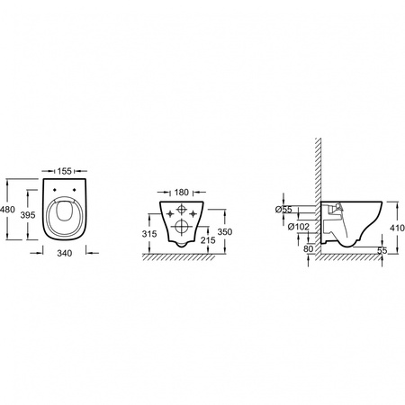 Инсталляция с подвесным безободковым унитазом Jacob Delafon Struktura E21754RU-00