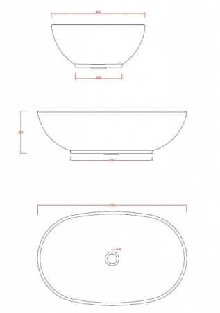 Раковина ArtCeram La Сiotola 70 LCL002 01;00 (L3060)