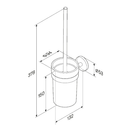 Ершик для унитаза AM.PM X-Joy A85A33322