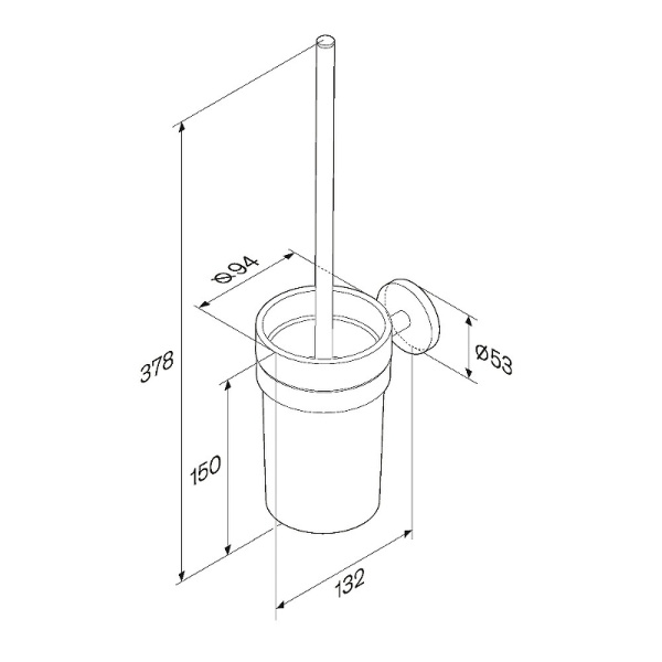 Ершик для унитаза AM.PM X-Joy A85A33300