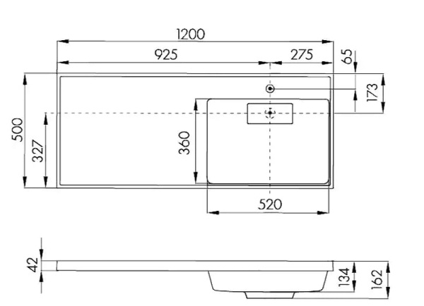 Тумба под раковину Aquaton Лондри 120 1A2359K1LH010
