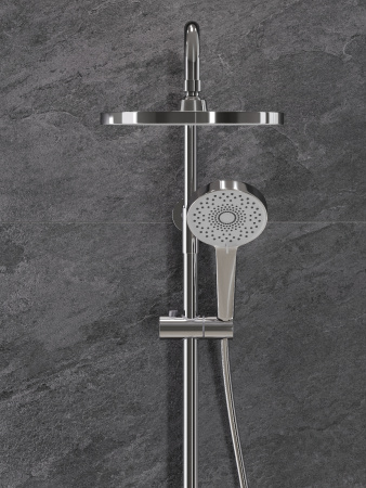 Душевая система с однорычажным смесителем AGGER Sweet A2793300 хром глянцевый