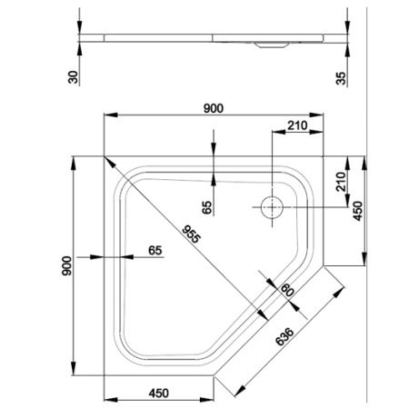 Опорная конструкция (100х100) Bette B50-3064