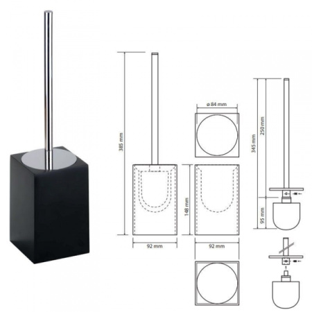 Туалетный ершик напольный Bemeta Gamma 145713314