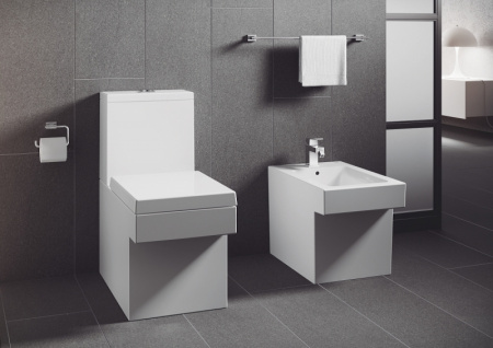 Унитаз напольный приставной GROHE Cube Ceramic 39485 00H (3948500H)