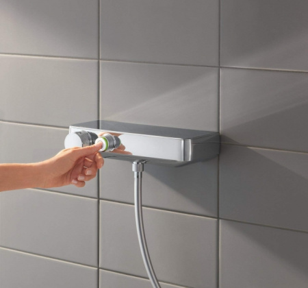 Термостатический двухрычажный смеситель для душа Grohe Grohtherm SmartControl 34719 000 (34719000) хром
