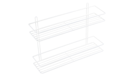 Полка двойная Fixsen белая FX-730W-2