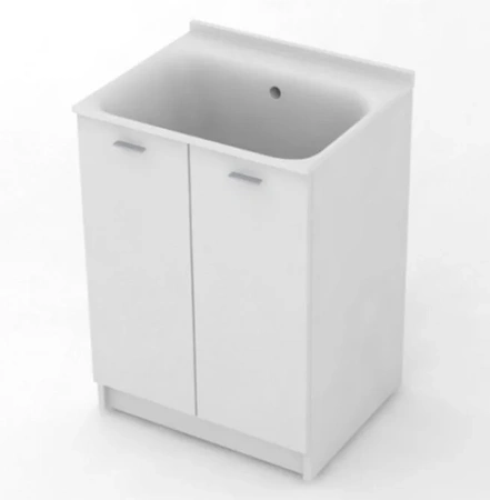 Комплект для постирочной с сифоном Kerasan Aquadom 9166K3N*0 белый матовый, без отверстия под смеситель 