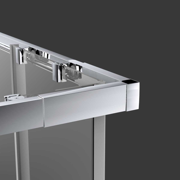 Душевой уголок Vincea  Rapid VSS-3R90/10MT (100х100), хром, стекло текстурное