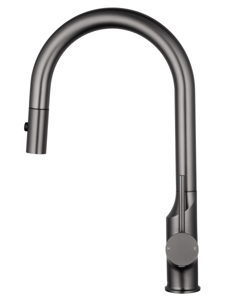 Смеситель для кухни с выдвижным изливом WONZON & WOGHAND, темный графит WW-A21252-BGG Смеситель для кухни с выдвижным изливом WONZON & WOGHAND, темный графит WW-A21252-BGG