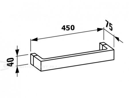 Полотенцедержатель Laufen Kartell 3.8133.1.093.000.1
