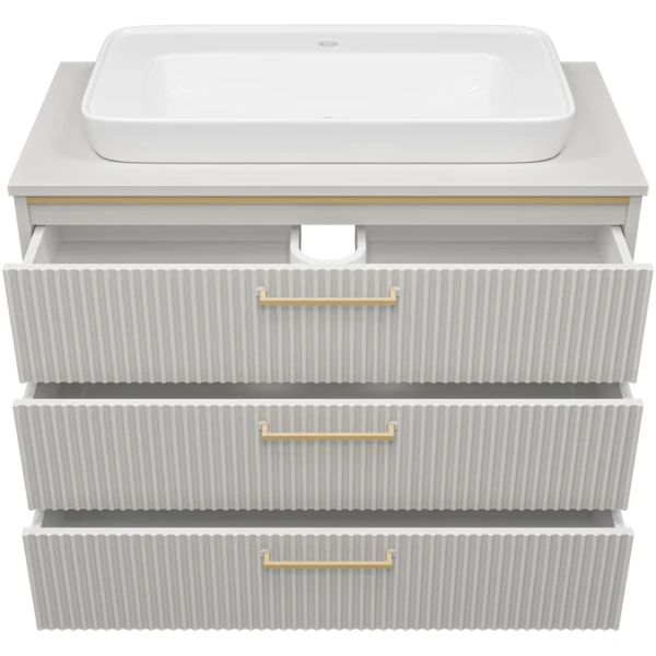 Тумба под раковину 100 см Brevita Elche ELC-0100-0302Я (без раковины)