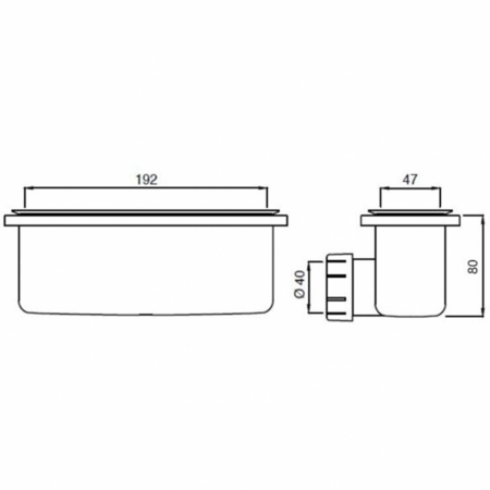Сифон для поддона Ideal Standard ULTRAFLAT NEW T4493AA
