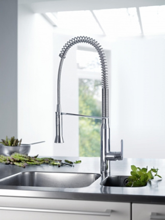 Смеситель однорычажный для мойки, DN 15 Grohe K7 32950 DC0 (32950DC0) суперсталь