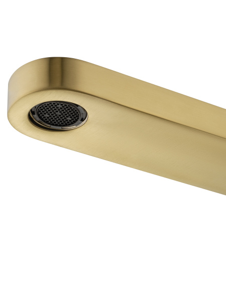 Смеситель для ванны напольного монтажа WONZON & WOGHAND STICK, брашированное золото WW-88649901- BG