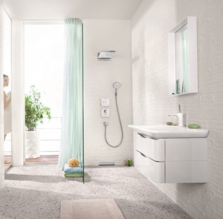 Верхний душ hansgrohe Rainmaker Select 580 3jet EcoSmart 24011400 белый/хром