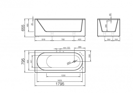 Ванна акриловая Kolpa San Libero 180