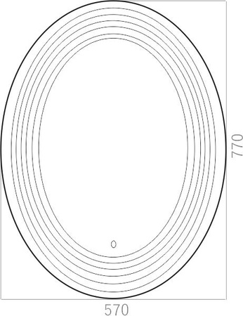 Зеркало (57х77) Silver Mirrors  Стадиум LED-00002370