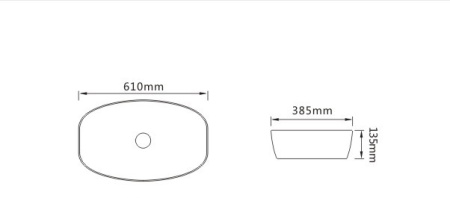 Раковина накладная (61х38,5) SantiLine SL-1096