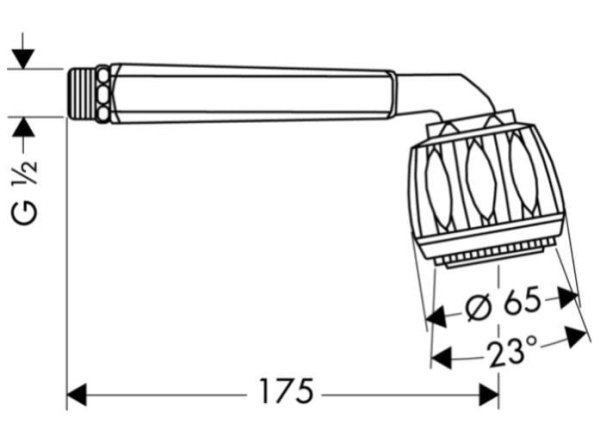 Лейка для душа Hansgrohe Selecta Classic 28315002