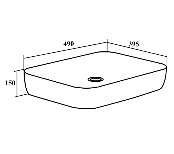 Раковина Runo CUATRO 49*39 (00-00001365)