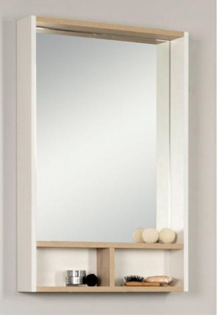 Зеркальный шкаф Aquaton Йорк 50 бежевый, джарра 1A170002YOAT0