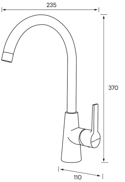 Смеситель для кухни Paulmark Holstein Ho212065-418 Смеситель для кухни Paulmark Holstein Ho212065-418