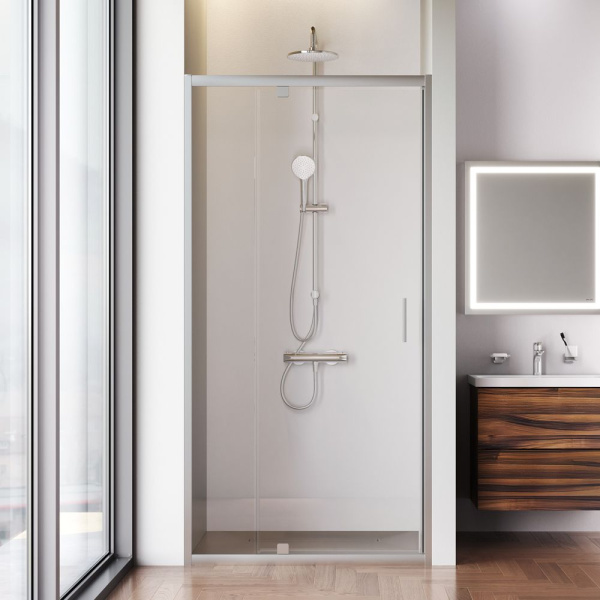 Душевая дверь в нишу 100 см Am.Pm Gem W90G-100-1P-MT хром матовый