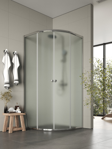 Душевой уголок без поддона (88х88) Agger A01-090MCR/G хром
