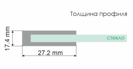 Душевая перегородка (120х200) WasserKRAFT Glan 66W40