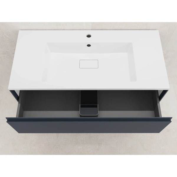 Тумба подвесная без раковины 100 см Style Line Лима ЛС-00002353 графит матовый