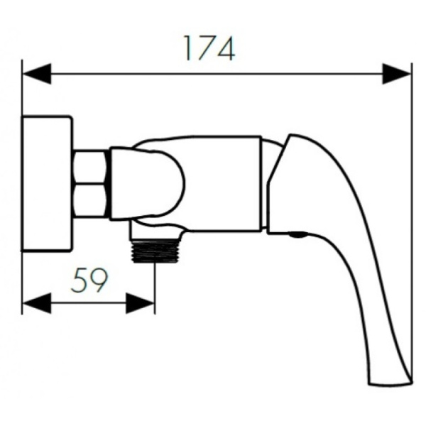 Смеситель для ванны KAISER Comba (48077)