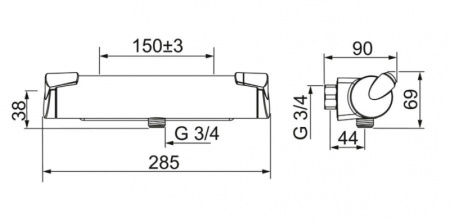 Смеситель для душа Oras Optima 7161