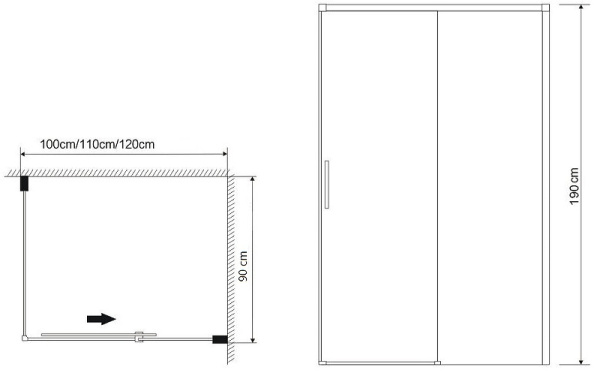 Боковая стенка (90х190) Grossman Fly GR-P90Fl1