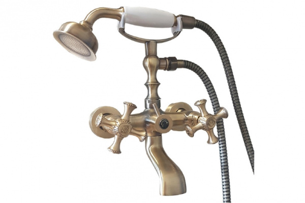 Смеситель для ванны, античная бронза Zorg A 7004W-BR