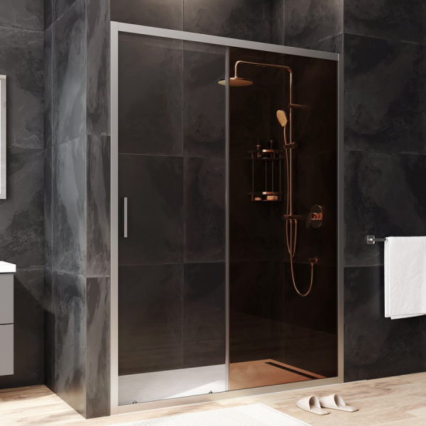 Душевая дверь (140х195) Am.Pm Gem Solo W90G-140-1-195MBr