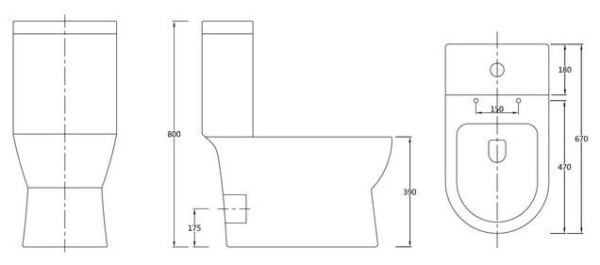 Унитаз напольный SSWW NC 4445
