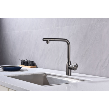 Смеситель для кухни с подключением к фильтру  Paulmark Urban Ur213104-B