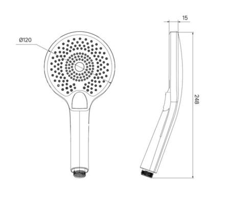 Ручной душ IDDIS Optima Home OPH12BPi18