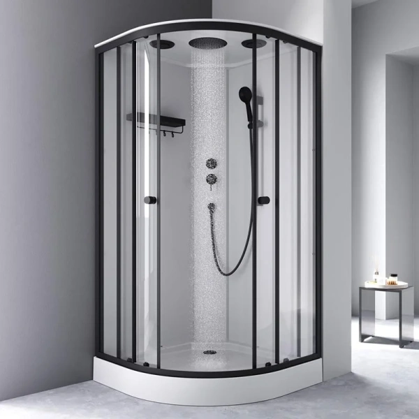 Душевая кабина (100х100) Am.Pm X-Joy W94C-401-100BT черный матовый