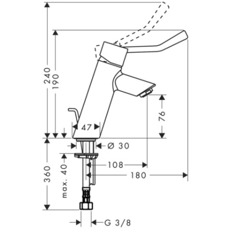 Смеситель для раковины Hansgrohe Talis S² 32035000
