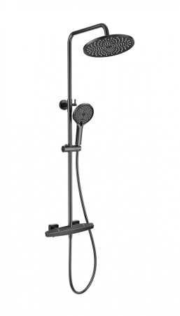 Душевая система с термостатом WONZON & WOGHAND NEO, темный графит WW-B3045-A-BGG